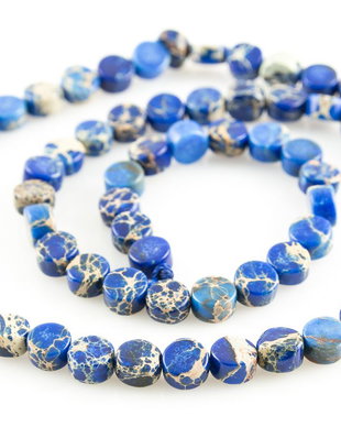 A1156 Regalit bleu banuti rotunzi 6x3.5mm