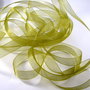 5063 - (10m) Panglica organza, verde olive intens, 14mm