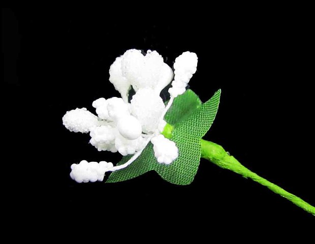 Buchet  flori stamine artificiale alb