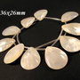 5075 - (2buc) - Petale sidef, 36x26mm