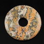 5081 - Pandantiv donut leopard skin jasper 40x6mm