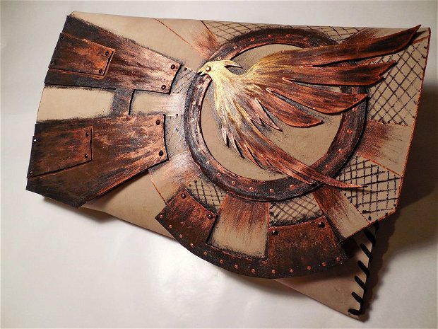 Plic handmade unicat- Caged Phoenix