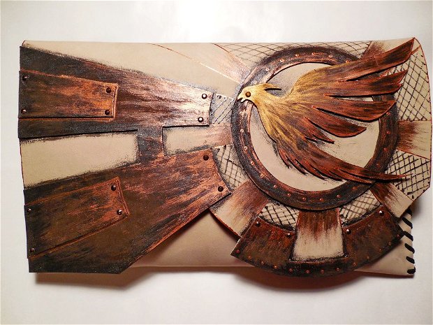Plic handmade unicat- Caged Phoenix