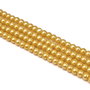 Perle de sticla aurii, sfere 4 mm - 10 buc  (cod 2-16)