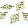 S966 Conector finisaj bronz 27x18mm