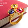 Inel aurit din zamac&swarovski MAGIC