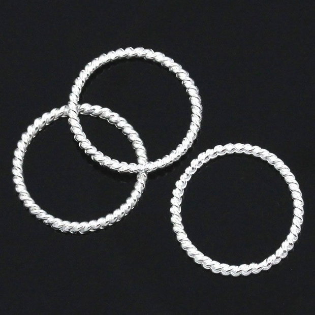 Za decorativa placata argint 18mm (SPLAK 068)