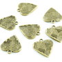 I079 Charms bronz 16x18mm inimioara