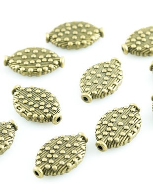 I972 Spacer texturat finisaj bronz 15x10x3mm