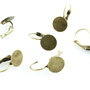 S935 (2b) Tortite leverback bronzate cu platforma de 10mm