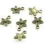 S350 Charms floare bronz 14x11mm