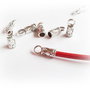 Capat snur argintiu 14x5mm (Ø 3mm) SALAK 015
