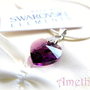 Pandantiv inima Swarovski Amethyst REZERVAT!