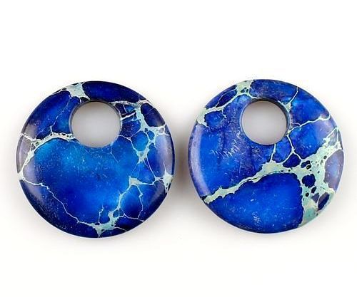 5113 - SET, minipandantive / charms, sediment marin, albastru bleu