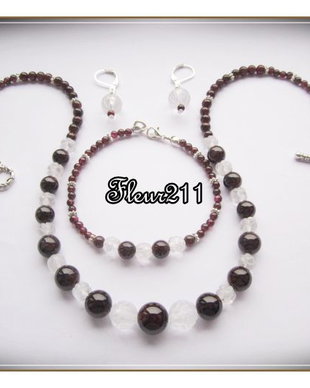 SET - GRANAT SI CRISTAL DE STANCA