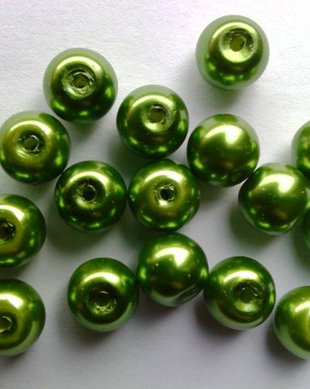 LPE820 - perle verde stralucitor 8 mm