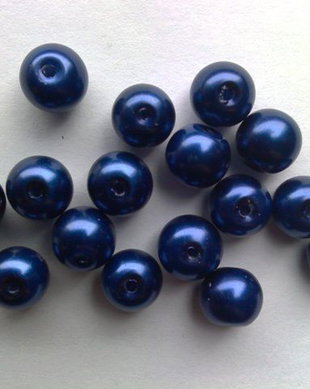 LPE821 - perle albastru inchis 8 mm
