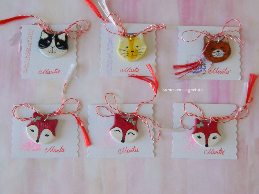 Martisoare cu pisici si vulpite  Breslo