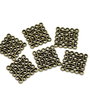 Conector / pandantiv patrat bronz 15x15mm (BZLAK 039 )