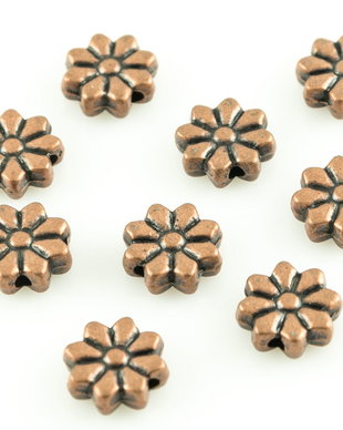 P439 Distantier floare cupru antichizat 10mm