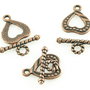 P383 Inchizatoare toggle cupru inima 16x18mm