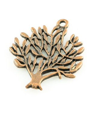 P355 Charms copac cupru antichizat 31x26mm