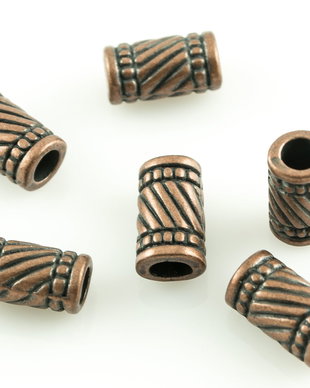 P781 Spacer tub cupru antichizat 11x6mm