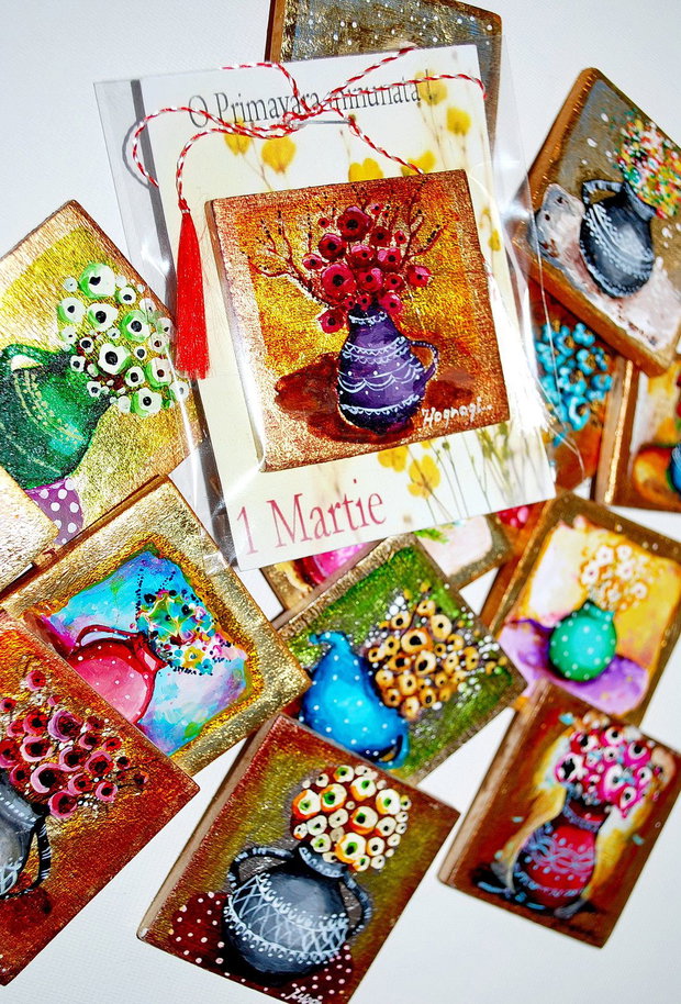 Martisor Magnet ( tablouri miniaturale )