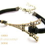 Bratara piele/bronz FRENCH
