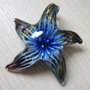 Pandantiv steluta sticla lampwork, 50 mm