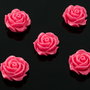 Q879 Trandafir rasina cabochon roz inchis 15x6mm