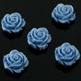 Q881 Trandafir rasina cabochon gri-albastrui 15x6mm