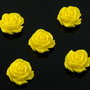 Q883 Trandafir rasina cabochon galben 15x6mm