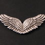5141 # Pandantiv, zamac argintat, aripi de inger, 63x28mm