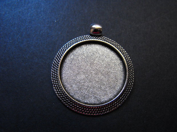 PANDANTIV BAZA CABOCHON  - 37 X 32 MM