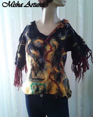 Bluza Incantatie - lana impaslita