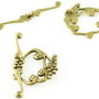 I684 Inchizatori toggle bronzate 40x28mm