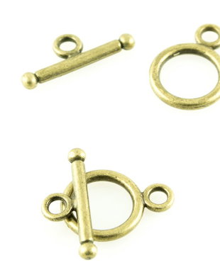 I177 Inchizatori bronz toggle rotunde 14x15mm