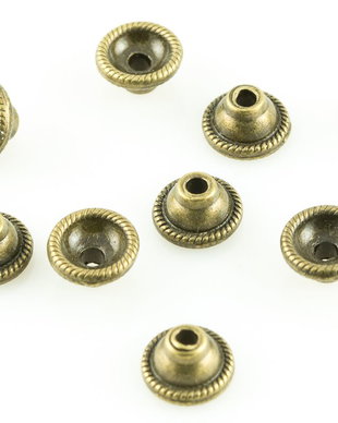 S685 Capacele bronzate 8x5mm (1b)
