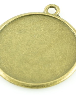 I854 Baza cabochon finisaj bronz 30cm