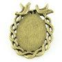 I851 Baza cabochon pasarele finisaj bronz 36x26cm