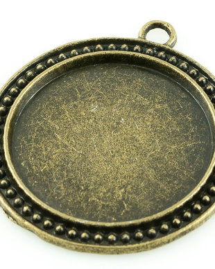 I855 Baza cabochon finisaj bronz 39cm