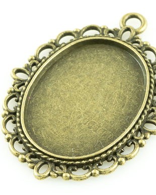 I852 Baza cabochon finisaj bronz 35x29cm