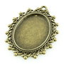 I947 Baza ovala cabochon finiaj bronz 37.7x29.5mm