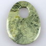 5040 - Pandantiv jasper verde olive 72x52x76mm