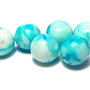 Margele din sticla, rotunde, 10 mm, bleu
