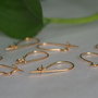 Tortite cercei, gold filled 14K (1per)