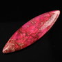5226 - Variscite, 3D, ciclamen / fuchsia, pandantiv, cabochon, 70x21x13mm