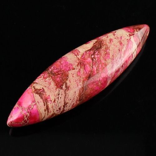 5227 - Variscite, 3D, ciclamen / fuchsia roz, pandantiv, cabochon, 70x21x13mm