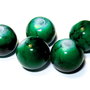 Margele din sticla, rotunde, 6 mm, verzi